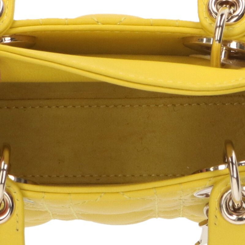 Christian Dior LADY DIOR Quilted Logo Charm Shoulder Bag Men's