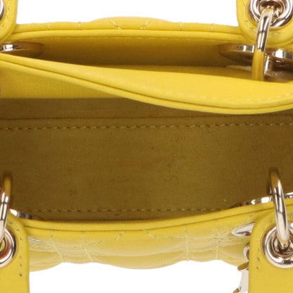 Christian Dior LADY DIOR Quilted Logo Charm Shoulder Bag Men's