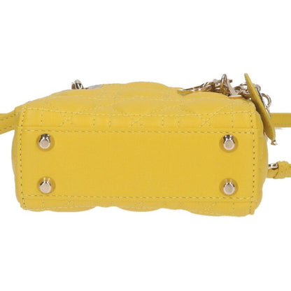 Christian Dior LADY DIOR Quilted Logo Charm Shoulder Bag Men's