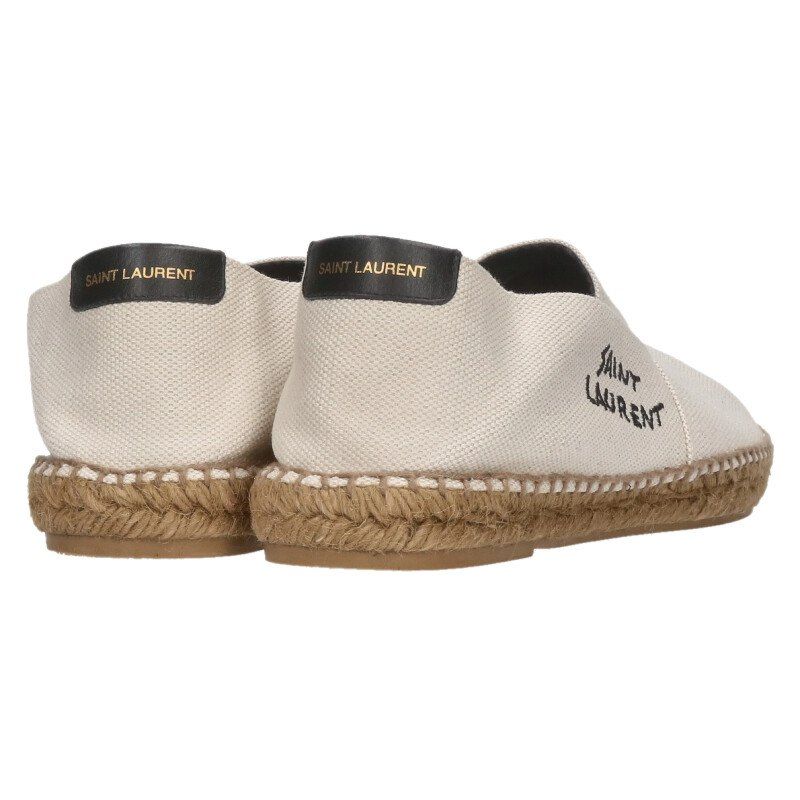 Saint Laurent Paris 605951 Logo Embroidered Espadrilles Men's 41