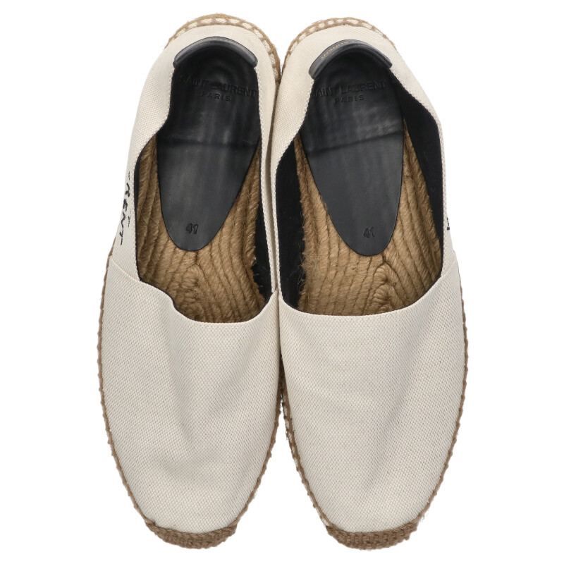 Saint Laurent Paris 605951 Logo Embroidered Espadrilles Men's 41