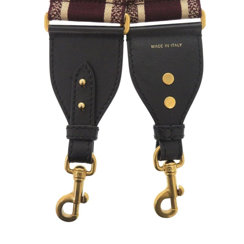 Christian Dior Shoulder Strap Canvas Bordeaux Red 0295 Christian Dior