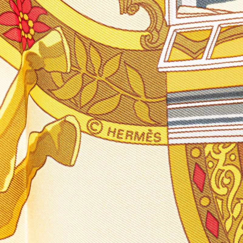 Hermes Carré 90 In Salzburg At Salzburg Yellow Multicolor Silk Ladies Hermes