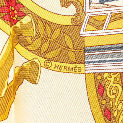 Hermes Carré 90 In Salzburg At Salzburg Yellow Multicolor Silk Ladies Hermes