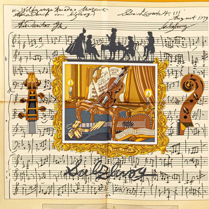 Hermes Carré 90 In Salzburg At Salzburg Yellow Multicolor Silk Ladies Hermes