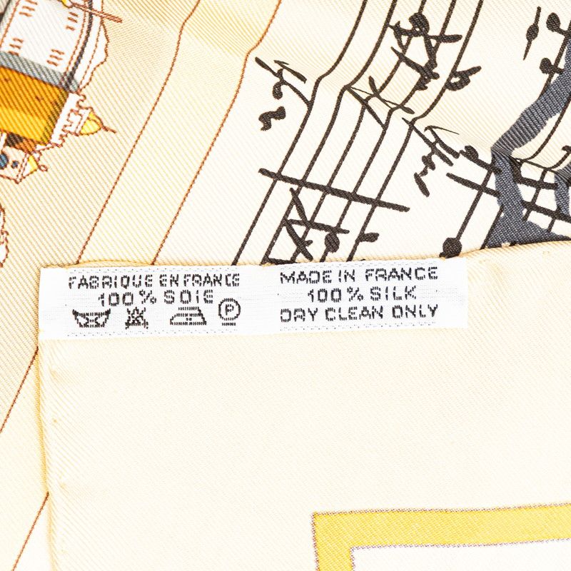 Hermes Carré 90 In Salzburg At Salzburg Yellow Multicolor Silk Ladies Hermes