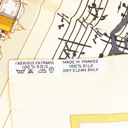 Hermes Carré 90 In Salzburg At Salzburg Yellow Multicolor Silk Ladies Hermes