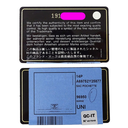 Chanel Bag Boy Chanel Ladies Brand Clutch Bag Second Bag Sequined Navy Silver