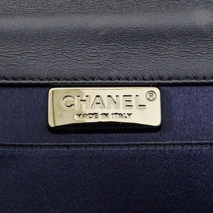 Chanel Bag Boy Chanel Ladies Brand Clutch Bag Second Bag Sequined Navy Silver