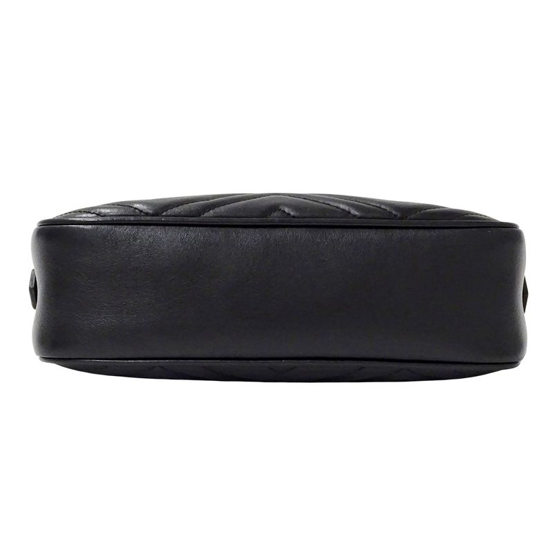 Gucci Bag Women's Brand Shoulder Bag GG Marmont Leather Black 447632 Quilted