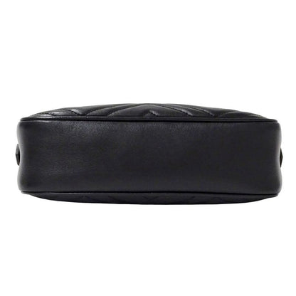 Gucci Bag Women's Brand Shoulder Bag GG Marmont Leather Black 447632 Quilted