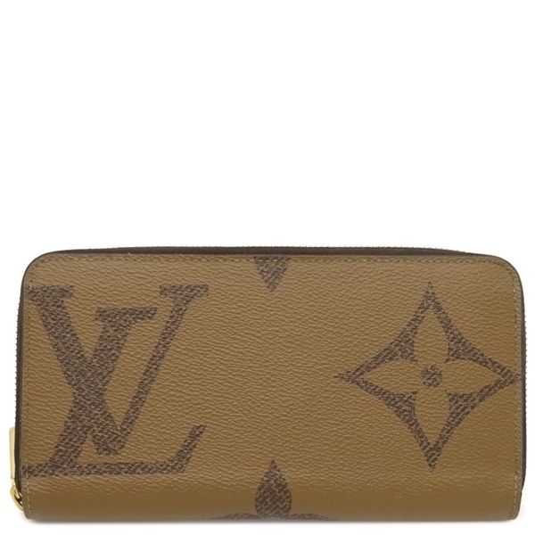 Louis Vuitton Long Wallet Zippy Wallet Monogram Canvas Monogram Giant Reverse