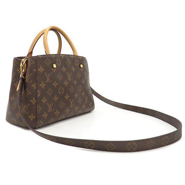 Louis Vuitton 2way Bag Montaigne BB Monogram Canvas Monogram Gold Hardware