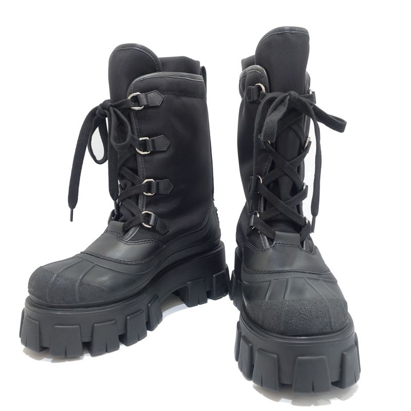 Prada Monolith Boots 1u363m 37 Notation JP Approx 23.5-24cm (9.45in)