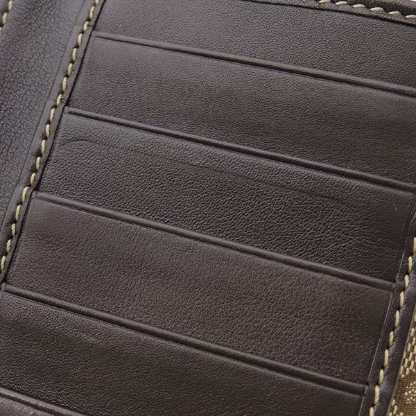 Gucci Long Wallet Lovely Heart GG Canvas Beige and Ebony Gold Hardware Brown