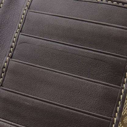 Gucci Long Wallet Lovely Heart GG Canvas Beige and Ebony Gold Hardware Brown