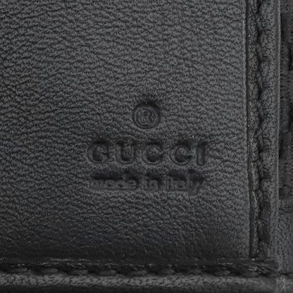 Gucci Long Wallet Diamante Fabric Leather Wool Black and Brown Gold Hardware