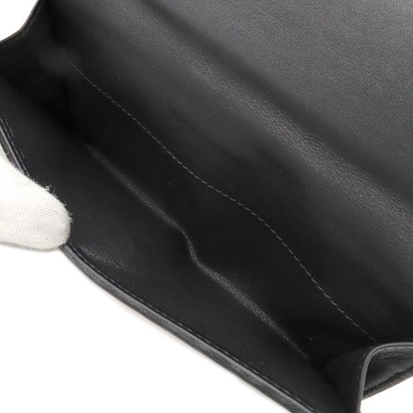 Gucci Long Wallet Diamante Fabric Leather Wool Black and Brown Gold Hardware