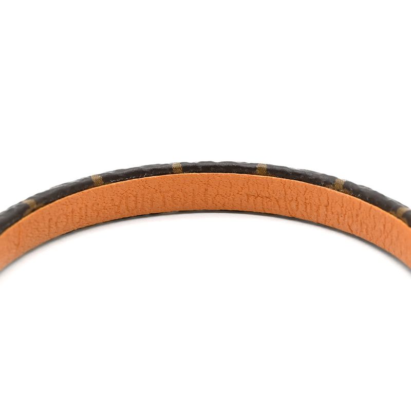 Louis Vuitton Bracelet Say Yes Monogram Canvas Monogram Gold Hardware Brown