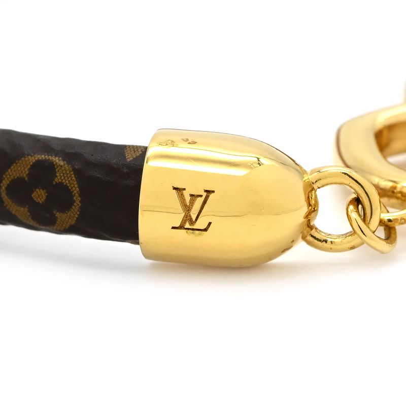 Louis Vuitton Bracelet Say Yes Monogram Canvas Monogram Gold Hardware Brown