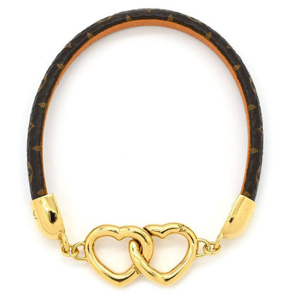 Louis Vuitton Bracelet Say Yes Monogram Canvas Monogram Gold Hardware Brown
