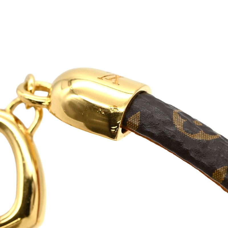 Louis Vuitton Bracelet Say Yes Monogram Canvas Monogram Gold Hardware Brown