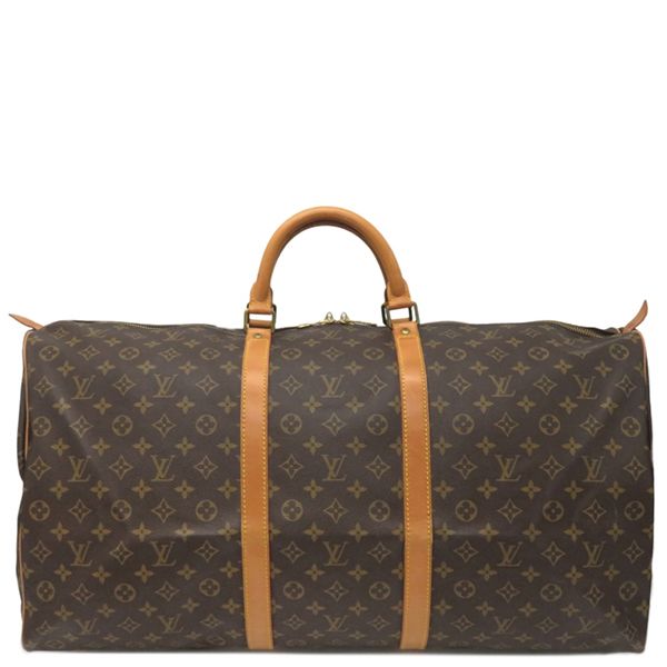 Louis Vuitton Boston Bag Keepall 60 Monogram Canvas Monogram Gold Hardware