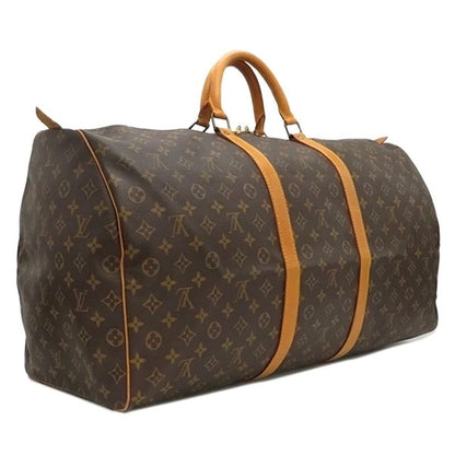 Louis Vuitton Boston Bag Keepall 60 Monogram Canvas Monogram Gold Hardware