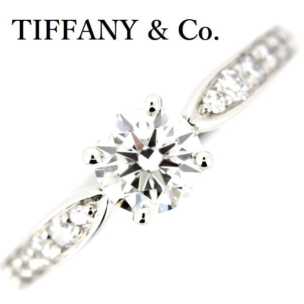 Tiffany & Co Harmony 050ct H-vvs1-3ex Diamond Ring Pt950