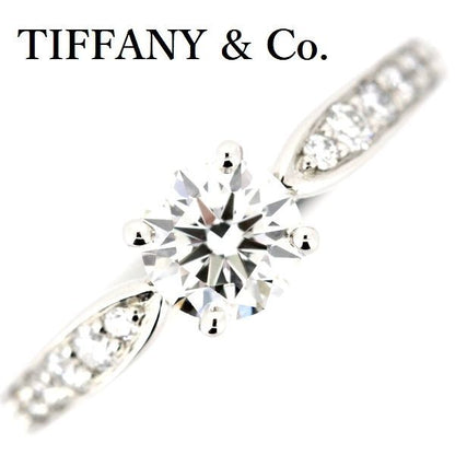 Tiffany & Co Harmony 050ct H-vvs1-3ex Diamond Ring Pt950