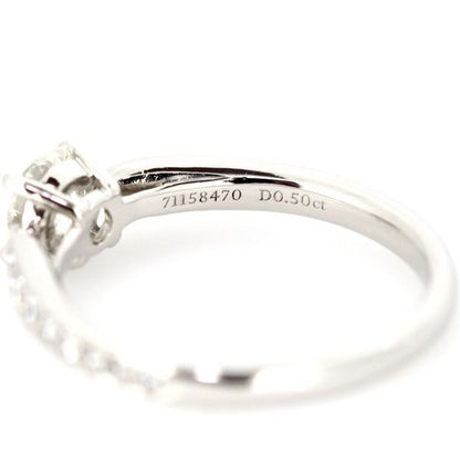 Tiffany & Co Harmony 050ct H-vvs1-3ex Diamond Ring Pt950