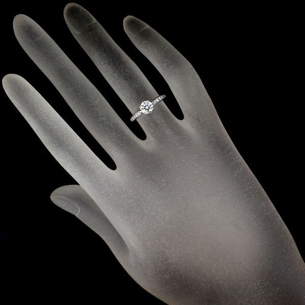 Tiffany & Co Harmony 050ct H-vvs1-3ex Diamond Ring Pt950