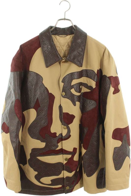 Louis Vuitton 23AW Rm232 ZA0 Hpl87e Monogram Patchwork Cles Zar Blouson Men 52