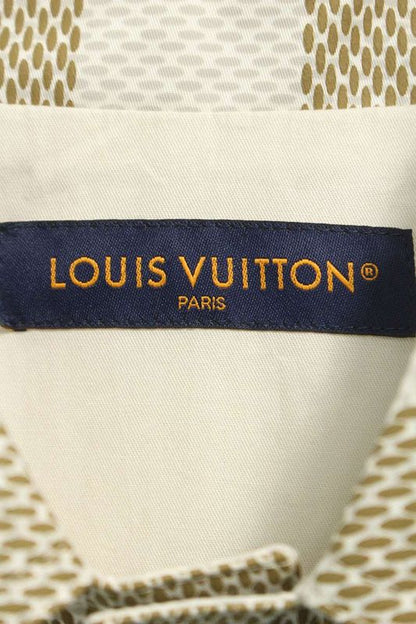 Louis Vuitton 24SS Rm241 HQX Hqs65e Damier Cotton Over Long Sleeve Shirt Men's S
