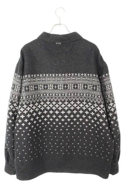 Louis Vuitton 25SS Rm251m QME Hss29w LV Fair Isle Jacquard Shirt Blouson Men 5L