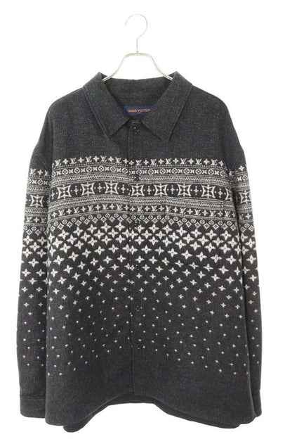 Louis Vuitton 25SS Rm251m QME Hss29w LV Fair Isle Jacquard Shirt Blouson Men 5L