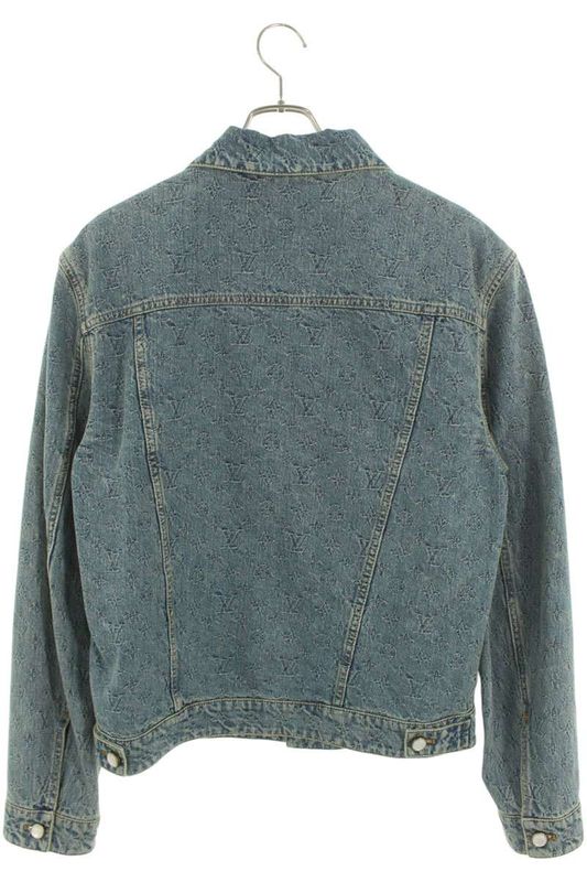 Louis Vuitton 25SS Rm251q UZD Hra79w Monogram Pearl Button Denim Jacket Men 48