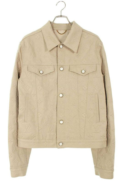 Louis Vuitton Rm251m TNI Hsa87w Monogram Embossed Denim Jacket Men's 48