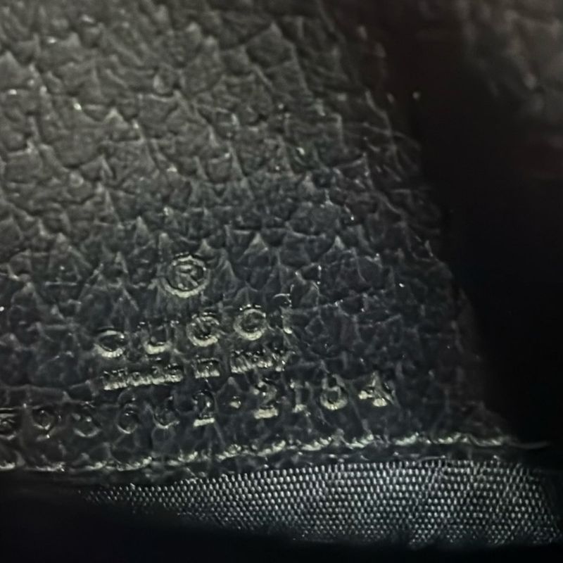 Gucci Bifold Wallet Ophidia 598662 Ivory X Dark Navy X Red Leather