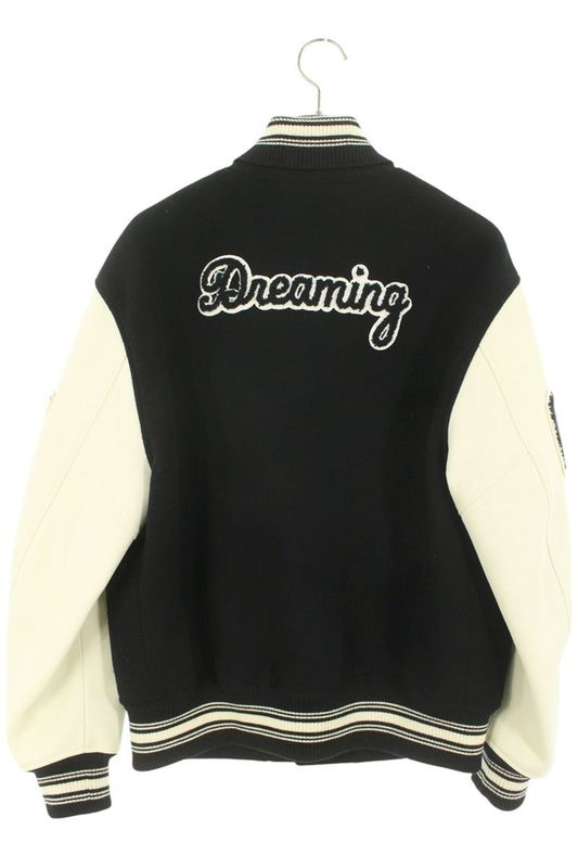 Louis Vuitton 19AW Hhl07ejnu Front Patch Sleeve Leather Jacket Men's 48