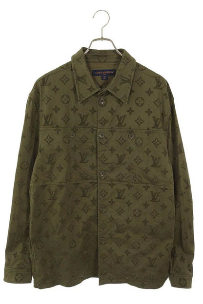 Louis Vuitton 23AW Rm232q 26 Hpb45w Monogram Cotton Overshirt Blouson Men's XL