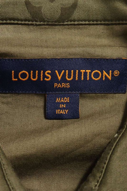 Louis Vuitton 23AW Rm232q 26 Hpb45w Monogram Cotton Overshirt Blouson Men's XL
