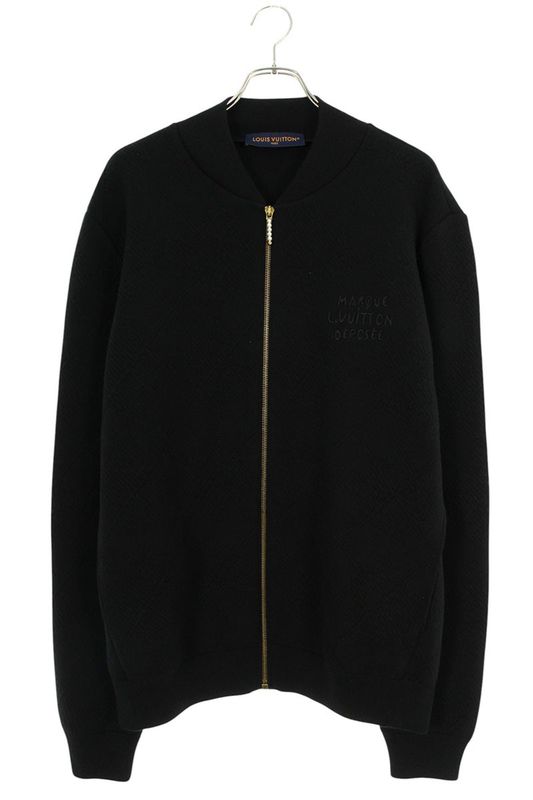 Louis Vuitton 25SS Rm251mm (9.88in) PWU Hsn20w Textured Knit Wool Blend Blouson