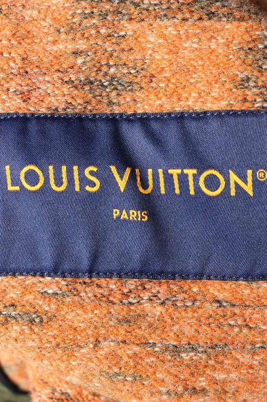 Louis Vuitton 24AW Jacquard Double Face Wool Blanket Coat Belted Jacquard