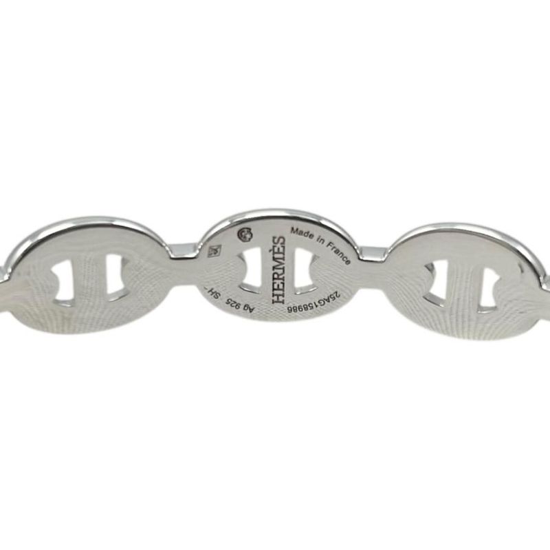 Hermes Bracelet Chaine D'ancre Anchene Bangle Sh Size Ag925 Silver Hermes