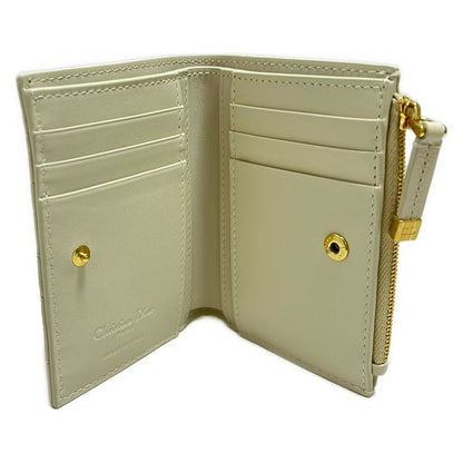 Dior/christian Dior Bifold Wallet Like Dior Caro Dalia S5173uwhc_m49u Ivory