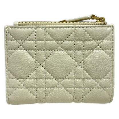 Dior/christian Dior Bifold Wallet Like Dior Caro Dalia S5173uwhc_m49u Ivory