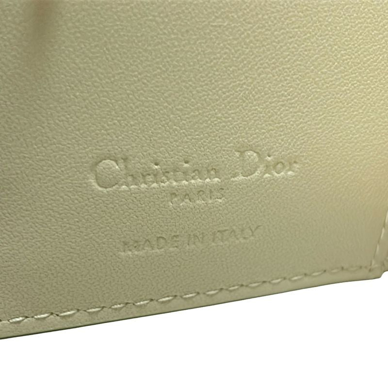 Dior/christian Dior Bifold Wallet Like Dior Caro Dalia S5173uwhc_m49u Ivory
