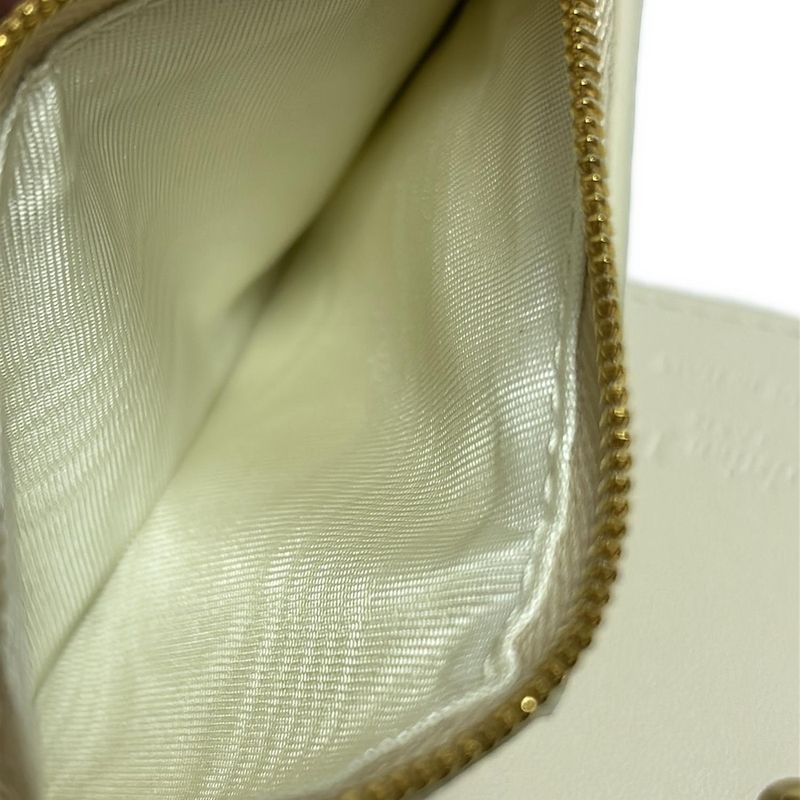 Dior/christian Dior Bifold Wallet Like Dior Caro Dalia S5173uwhc_m49u Ivory