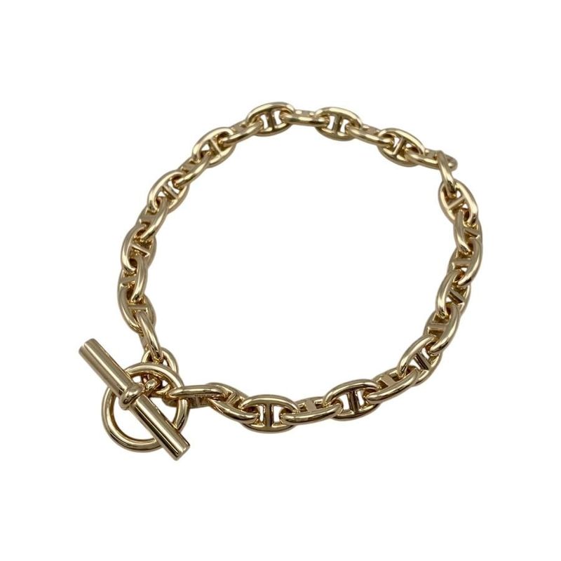 Hermes Bracelet Chaine D'ancre TPM H218836b 00028 28 Frames Au750 Yellow Gold